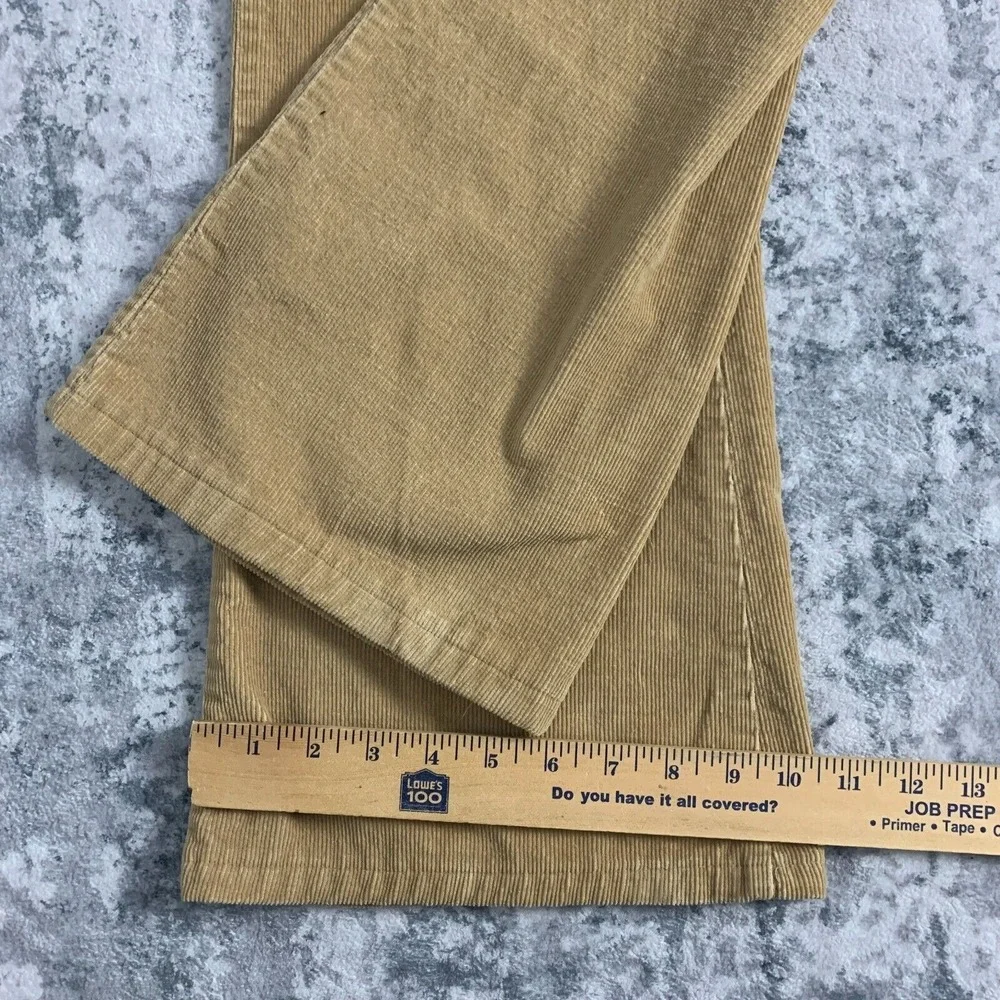 Vintage Lee Pants 30x29 Union USA Brown Corduroy Bootcut Talon 70s 80s Tag 30L